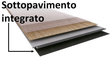 STILE IDEALE  - Pavimento SPC con materassino integrato